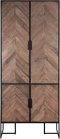 DTP Home Opbergkast 'Criss Cross' Hout en staal, 185 x 80cm - thumbnail