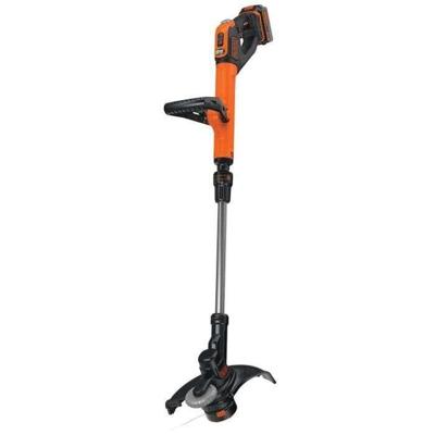 BLACK & DECKER POWERCOMMAND 18V LITHIUM snoerloze draadtrimmer van 30 cm - 4 Ah - 1 batterij - 1 spoel van 10 meter lijn van 1,6 mm - 1 oplader