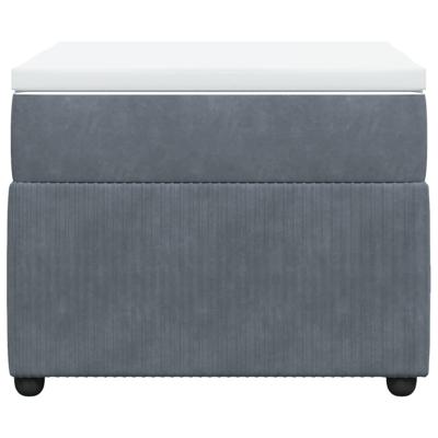 Boxspring met matras fluweel donkergrijs 90x200 cm - thumbnail