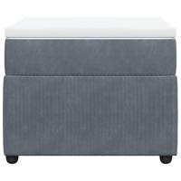 Boxspring met matras fluweel donkergrijs 100x200 cm - thumbnail
