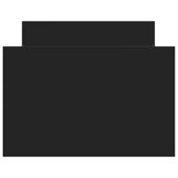 Bedframe met hoofd- en voeteneinde zwart 100x200 cm - thumbnail