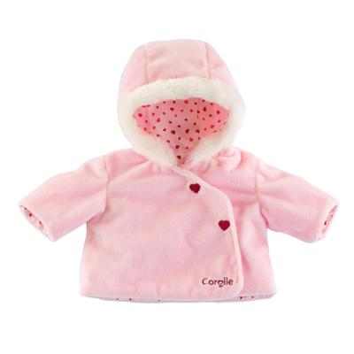 Corolle mon grand poupon jas hartjes roze, 36cm