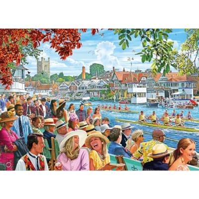 Rowing at the Regatta Puzzel 1000 Stukjes