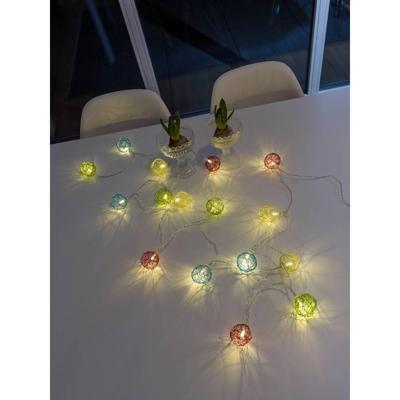 Konstsmide 3176-503 Motief lichtketting Kogel Binnen werkt op batterijen Aantal lampen 16 LED Warmwit Verlichte lengte: 2.25 m Konstsmide 3176-503 Motief lichtketting Kogel Binnen werkt op batterijen Aantal lampen 16 LED Warmwit Verlichte lengte: 2.25 m