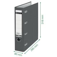 Leitz Dubbele ordner 1012 2 x DIN A5 liggend Rugbreedte: 75 mm Blauw 4 beugels 10120035 - thumbnail