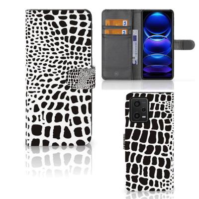 Xiaomi Redmi Note 12 5G | Poco X5 | Telefoonhoesje | Met pasjeshouder | Slangenprint
