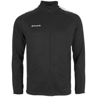 Stanno 408025 First Full Zip Top - Black-Anthracite - L