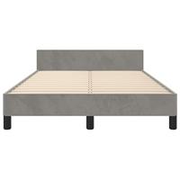 Bedframe zonder matras 120x190 cm fluweel lichtgrijs - thumbnail