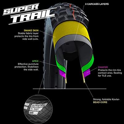 SCHWALBE Vouwband nobby nic super trail 29 x 2.40" / 62-662 mm - zwart - thumbnail