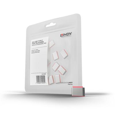 LINDY Sleutel voor USB-C-poort Set van 10 stuks Pink Zonder sleutel LINDY Sleutel voor USB-C-poort Set van 10 stuks Pink Zonder sleutel