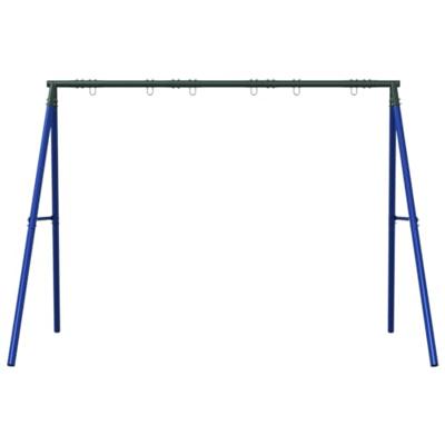 Schommelframe voor buiten met 6 ophanghaken staal blauw