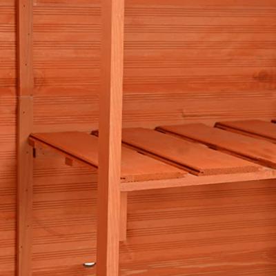 VidaXL Tuinberging 128x42x91 cm hout - thumbnail