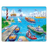 Selecta Larsen legpuzzel de haven , 35st. - thumbnail