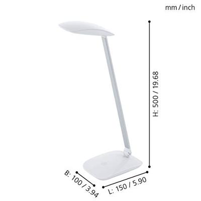 Eglo BureaulampCajero wit - 95695