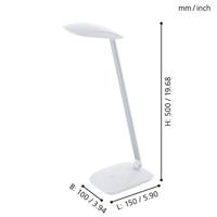Eglo BureaulampCajero wit - 95695 - thumbnail