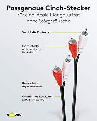 goobay 2x Tulp kabel goobay 2x Tulp kabel
