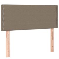 Boxspring met matras stof taupe 90x190 cm - thumbnail