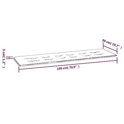 VidaXL Tuinbankkussen 180x50x3 cm oxford stof koningsblauw