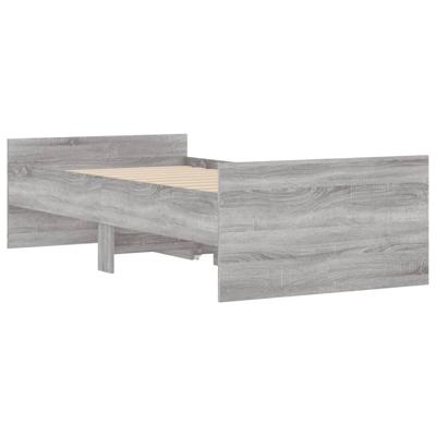 Bedframe met lades grijs sonoma eikenkleurig 90x190 cm - thumbnail