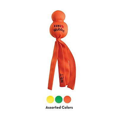 Kong Wet Wubba Hondenspeelgoed, met neopreen, drijvend, 40 cm