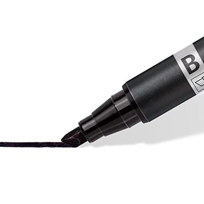 Permanente markeerstift Staedtler Lumocolor 348 Zwart (10 Stuks)