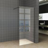 Inloopdouche Wiesbaden Slim 70x200cm 8mm Helder Antikalk Coating (Exclusief profiel) - thumbnail