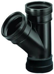 PP t-stuk 45 graden manchet - 40 mm