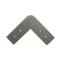 Stalen meubelpoot grijs rond ø 4 cm en hoogte 15 cm - thumbnail