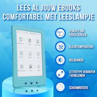 Silvergear® Ebook Reader met Achtergrondverlichting | 6-Inch E-Ink-Touchscreen | 4 GB Geheugen voor 3000+ E-Books | Reflectievrij en Lichtgewicht | Blauw - thumbnail