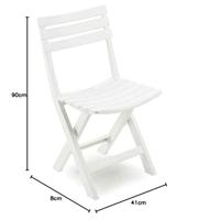 Progarden Birki 86273 Tuinstoel Kunststof Wit - thumbnail