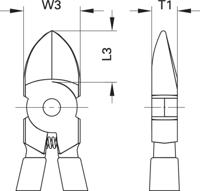 Gedore 6745910 Zijkniptang 125 mm - thumbnail