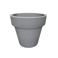 Kauri grote ronde 450L grijze plantenbak bloempot Prestige - Prestige - thumbnail