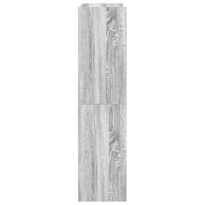 VidaXL Schoenenrek 60x25x100 cm bewerkt hout grijs sonoma eikenkleurig