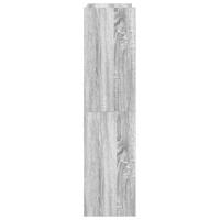 VidaXL Schoenenrek 60x25x100 cm bewerkt hout grijs sonoma eikenkleurig - thumbnail