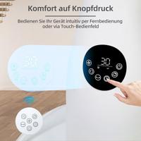 Be Cool Staande ventilator 80 W Timer, Met afstandsbediening, Zwenkbaar - thumbnail