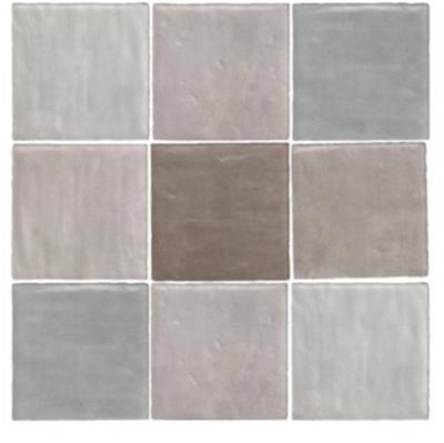 Wandtegel Terre D&apos;Azur Maroc 11,5x11,5cm taupe mix glans