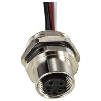 TRU COMPONENTS TC-12833216 Sensor/actuator inbouwbus M12 Aantal polen (sensoren): 4 Bus, inbouw 0.5 m 1 stuk(s) - thumbnail