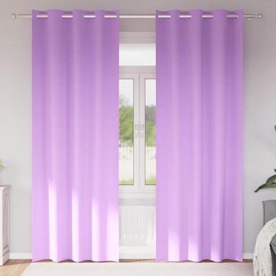 VidaXL Zwart-out gordijnen met ringen 2 pcs paars 245 x 140 cm