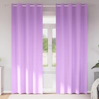 VidaXL Zwart-out gordijnen met ringen 2 pcs paars 245 x 140 cm - thumbnail