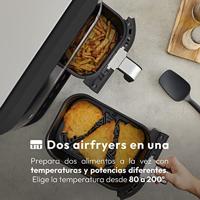 MasterPRO Airfryer 9 l 2400 W Anti-aanbaklaag, CoolTouch-behuizing, Timerfunctie, Oververhittingsbeveiliging, Met display Zwart/RVS - thumbnail