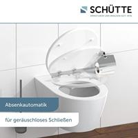 MDF High Gloss WC-bril GREY STEEL met soft-close lange levensduur: extreem onbreekbaar en krasbestendig comfort en functie: geruisloos sluiten dankzij de automatische valrem eenvoudig schoon te - thumbnail
