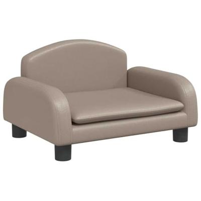 VidaXL Hondenmand 50x40x30 cm kunstleer cappuccinokleurig