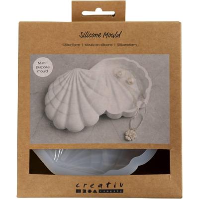 Creativ Company Siliconen vormen, mossel, h: 3 cm, l: 13,2 cm, b: 13,3 cm, 1 stuk Creativ Company Siliconen vormen, mossel, h: 3 cm, l: 13,2 cm, b: 13,3 cm, 1 stuk