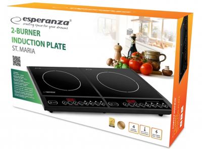 Esperanza EKH008 Inductie Kookplaat - 2 Platen - Vrijstaand - 2x 2000 W - thumbnail