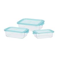 Set 3 Lunchboxen Excellent Houseware Kristal - thumbnail