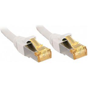 LINDY 47320 RJ45 Netwerkkabel, patchkabel CAT 6a (losse kabel CAT 7) S/FTP 0.30 m Wit Snagless 1 stuk(s)