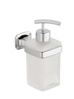 Zeepdispenser Sapho Aida Hangend 270 ML Chroom / Satijnglas - thumbnail