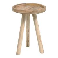 Kave Home Bijzettafel 'Glenda' 35cm, Teakhout - thumbnail