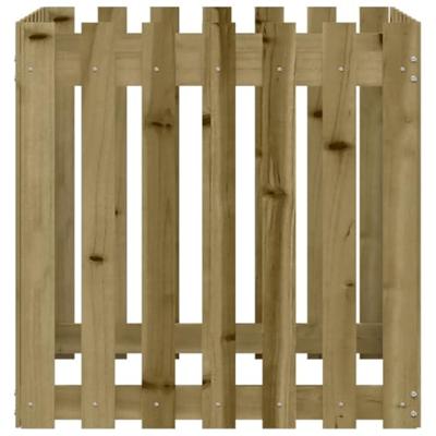 VidaXL Plantenbak met hekontwerp 70x70x70 cm geïmpregneerd grenenhout VidaXL Plantenbak met hekontwerp 70x70x70 cm geïmpregneerd grenenhout