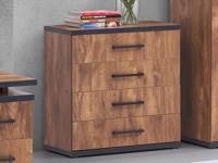 Commode ELENAS 4 lades acacia - thumbnail